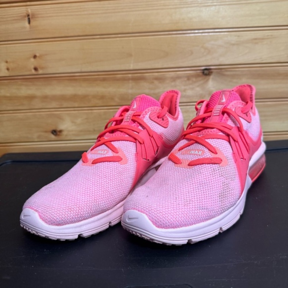 Nike Air Max Sequent 3 Hot Punch Running Shoes 908993-601 Women’s US 8